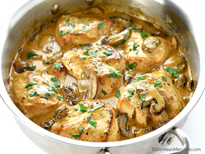 Chicken Breast with mushroom sauce